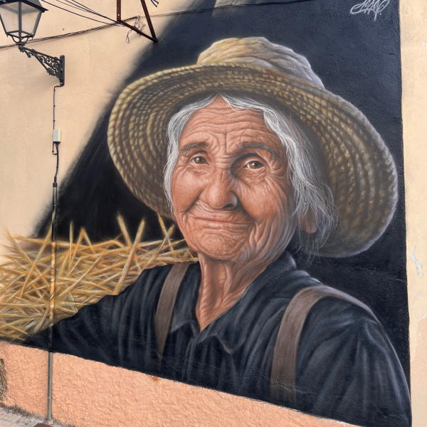 Mural La pagesa catalana