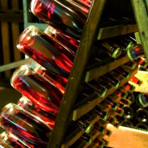 Riddling in A frames of Rosé Cava