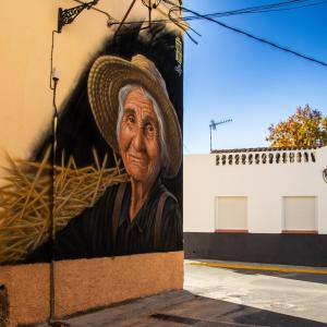 Mural la pagesa catalana